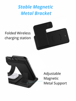 4 in 1 Fast Wireless Charger Station with magnetic bracket