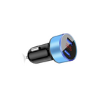 3.1A LED Dual USB Fast Car Charger Adapter Blue