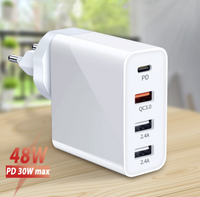 48W QC 3.0 PD 4 Port Fast Charger