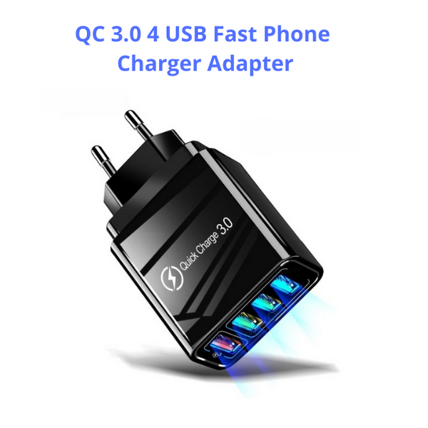 QC3.0 4 USB Fast Charger Adapter