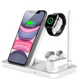 4 in 1 Fast Wireless Charger Station Style 2 White