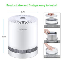 Portable Compact Air Purifier Easy Installation 