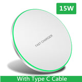 Fast Wireless Charger Pad 15W White