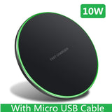 Fast Wireless Charger Pad 10W Black