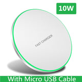 Fast Wireless Charger Pad 10W White